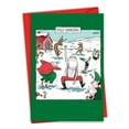 thumbnail image 1 of 1 Funny Christmas Card with Envelope - Pole Dancers C7082XSG, 1 of 6