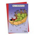 thumbnail image 1 of 1 Funny Christmas Card with Envelope - Self-Driving Sled C7089XSG, 1 of 6