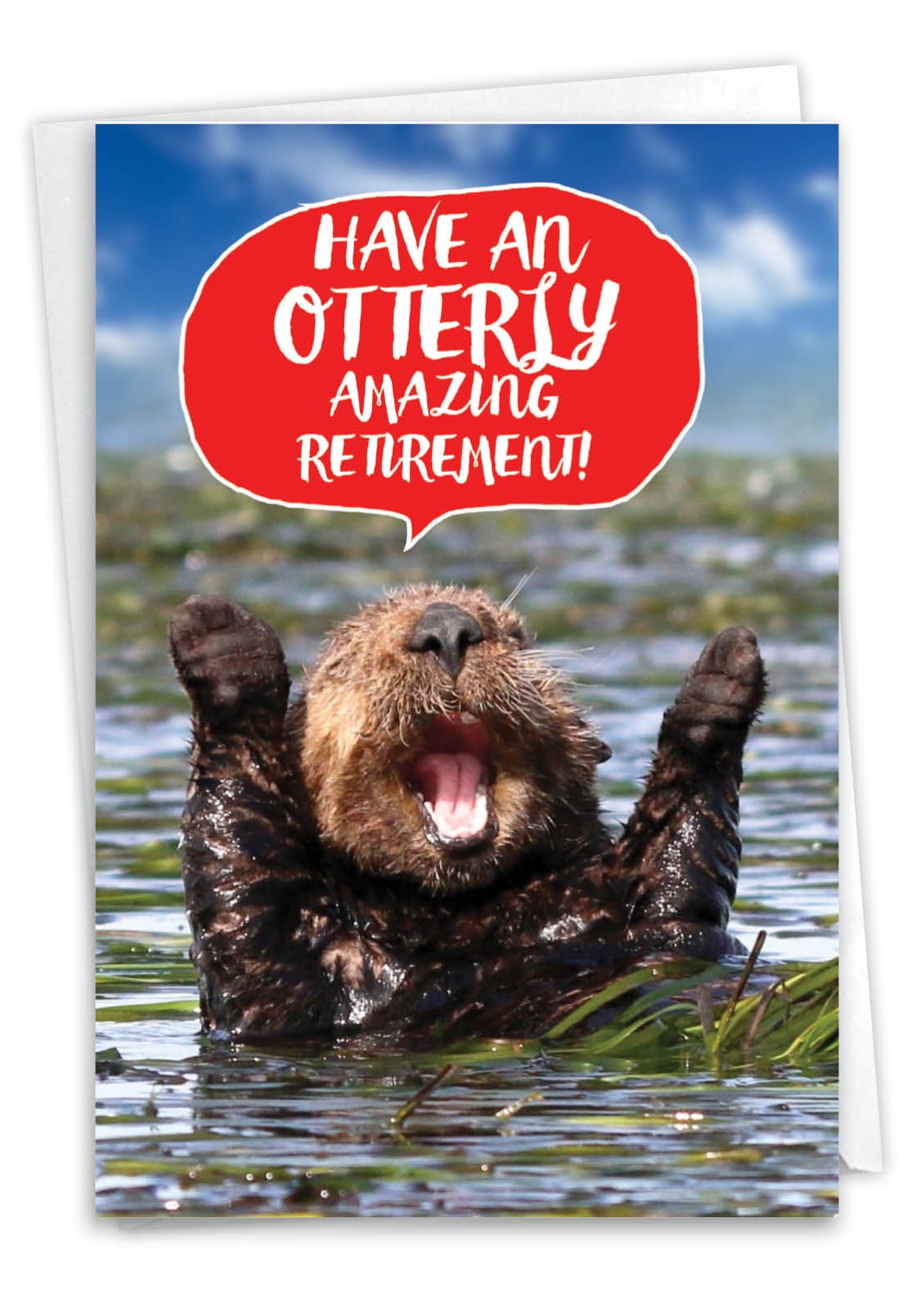 NOBLEWORKS 1 Funny Retirement Card with Envelope - Otterly Awesome C6574ARTG
