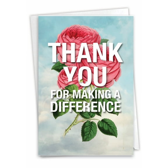 1 Funny Thank You Card with Envelope - Making A Difference C3720TYG