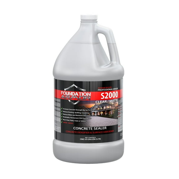 1 GAL Armor S2000 Concentrated Sodium Silicate Concrete Densifier Sealer and Surface Hardener