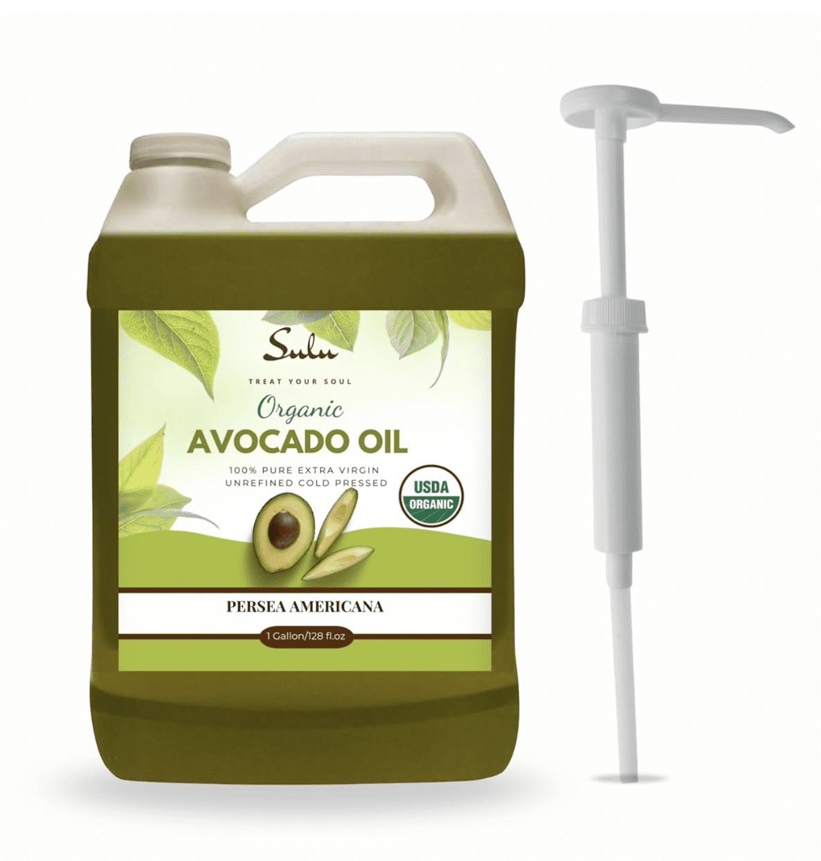 1 GALLON Unrefined Organic Extra Virgin Cold Pressed Fresh Avocado Oil 100% pure high quality oil