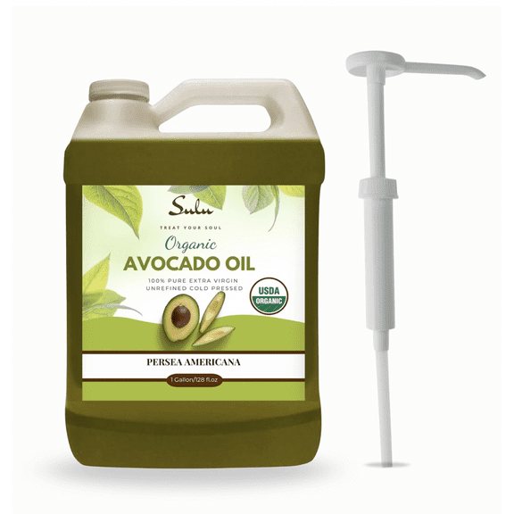 1 GALLON Unrefined Organic Extra Virgin Cold Pressed Fresh Avocado Oil 100% pure high quality oil