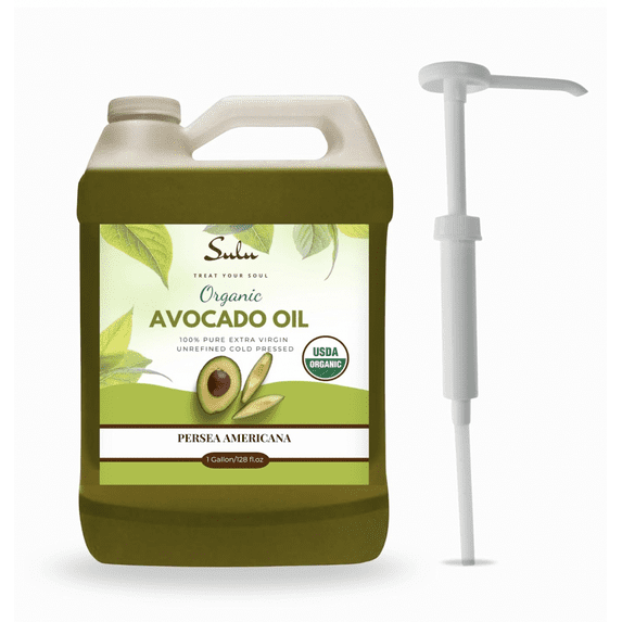 1 GALLON Unrefined Organic Extra Virgin Cold Pressed Fresh Avocado Oil 100% pure high quality oil