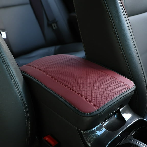 Under $1! GFHFHITJ Center Console Cover Car Armrest Storage Box Mat, Fiber Leather Car Center Console Cover, Car Armrest Seat Box Cover Accessories Interior Protection for Most Vehicle, SUV, Car