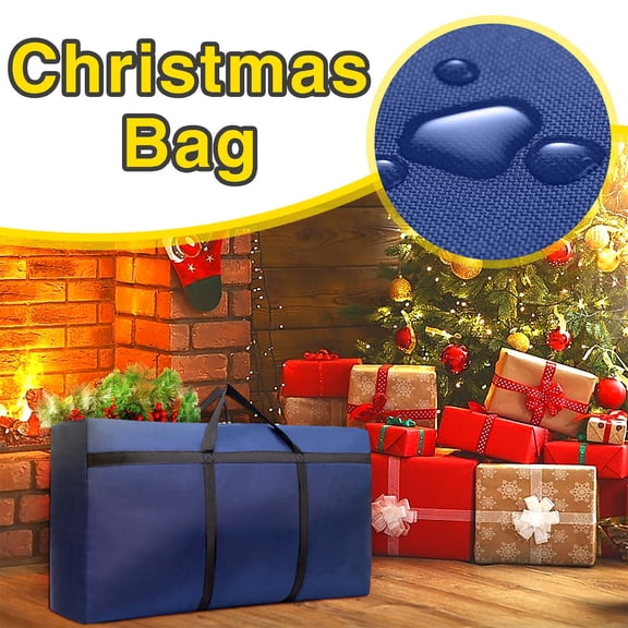 Under $1 GFHFHITJ Christmas Tree Storage Bag for 9 FT Artificial Trees Waterproof Zippered Christmas Bag with Carry Handles Against Dust Insects and Moisture()
