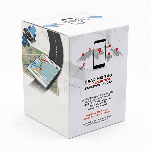 1 GPS SIM Card with Unlimited Data, Real-Time App and Web Portal Access, Compatible with 1500+ GPS Devices