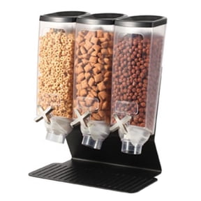 1 Gal. 3-Container Black Matte Tabletop Dispenser