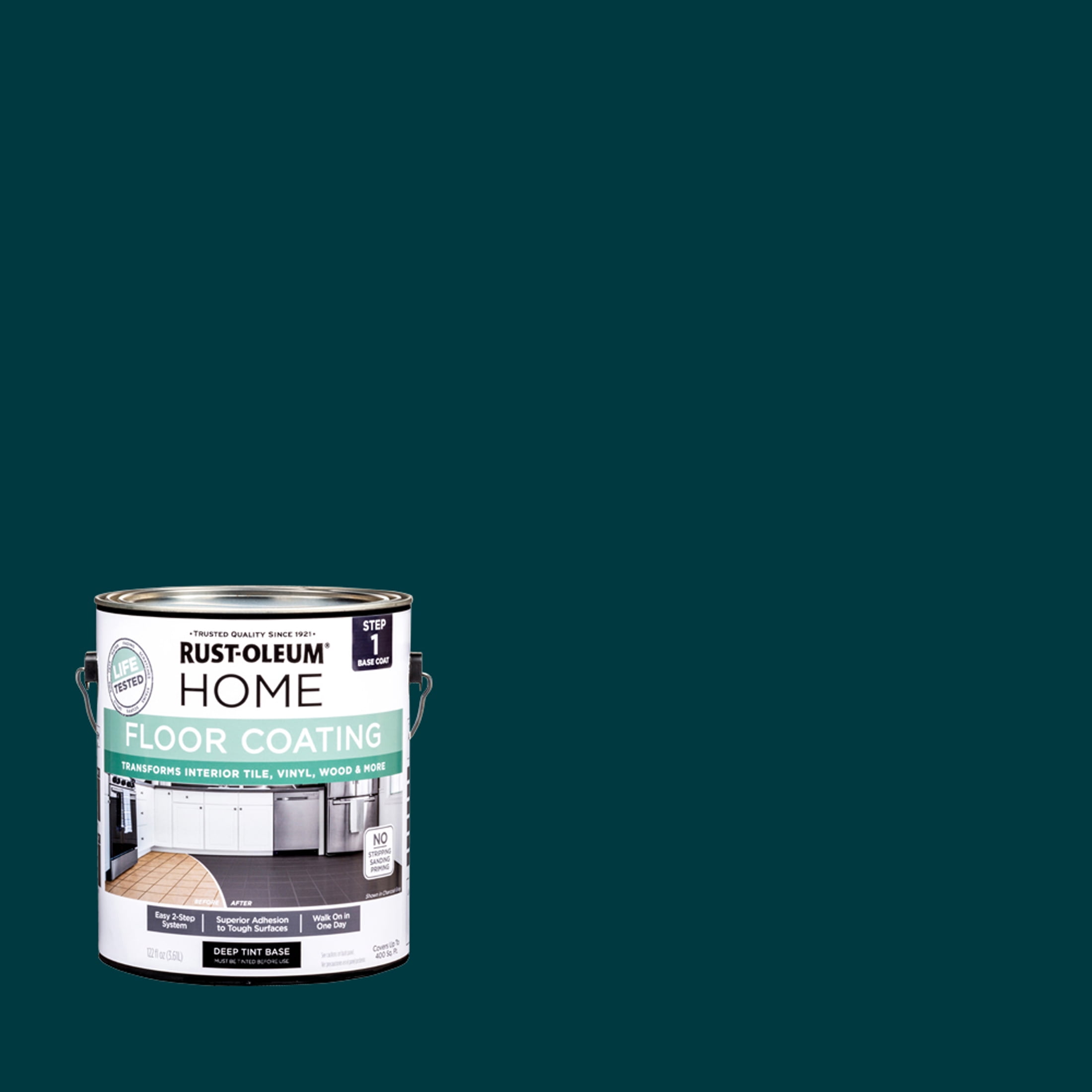 Rust-Oleum Home Emerald Green Interior Floor Coating Base Coat-363161T, Gallon