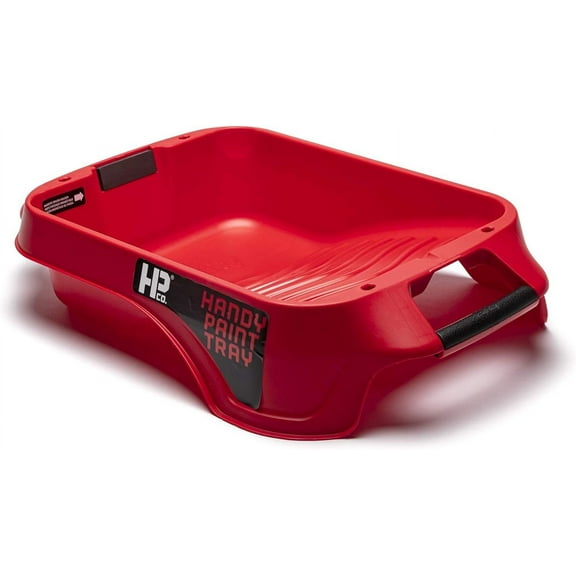 HANDy Paint Pail Handy Paint Tray - Deep-Well, Magnetic Brush Holder - 1 Gal, Red
