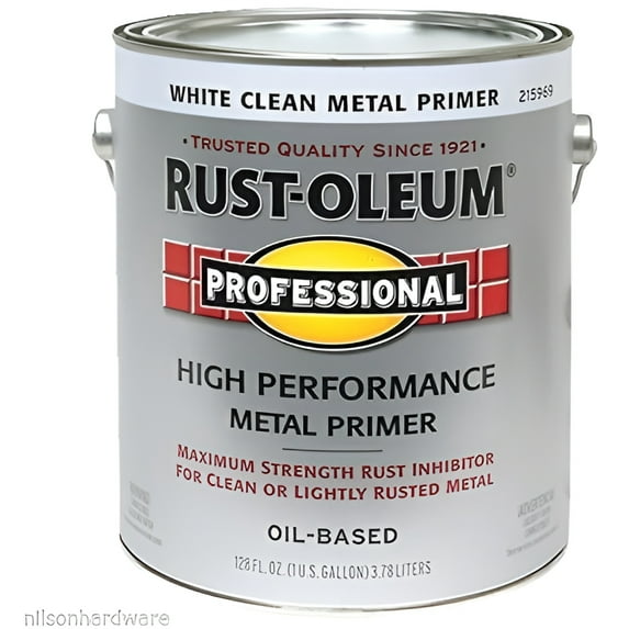 Rust-Oleum Stops Rust Liquid Primer Flat - Durable, Latex, For Wood Floor - 1 Gal, White