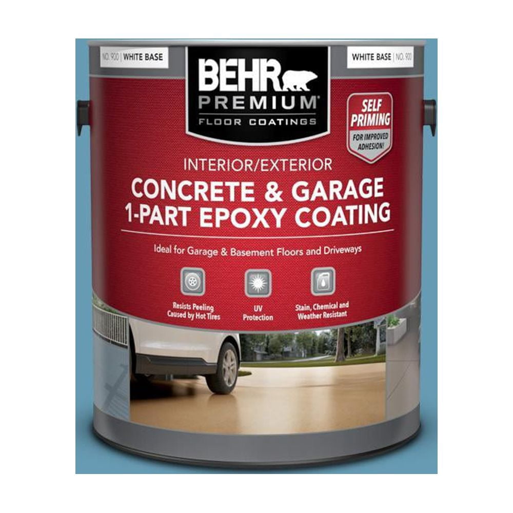 1 Gal. #S490-4 Yacht Blue Self-Priming 1-Part Epoxy Satin Interior ...