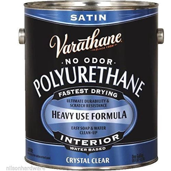 1 Gal Varathane Water-Based Clear Satin Interior Wood Polyurethane 200231