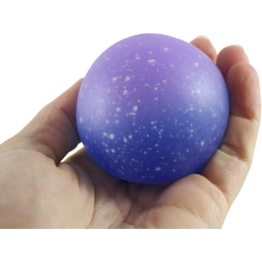 1 Galaxy Sugar Ball - 2.4" Thick Glue/Gel Stretch Ball - Ultra Squishy and Moldable Slow Rise Relaxing Sensory Fidget Stress Toy