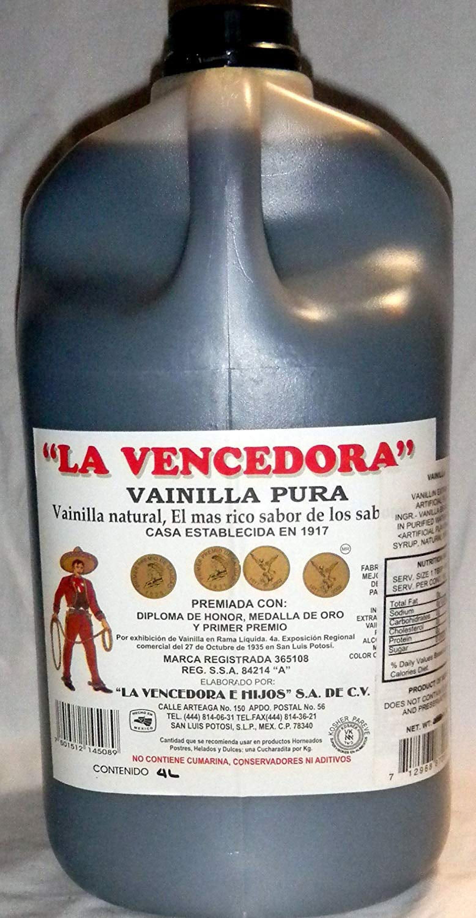 1 Gallon 4 Liters Pure Mexican Vanilla Vainilla Extract From Mexico (3 Pack)
