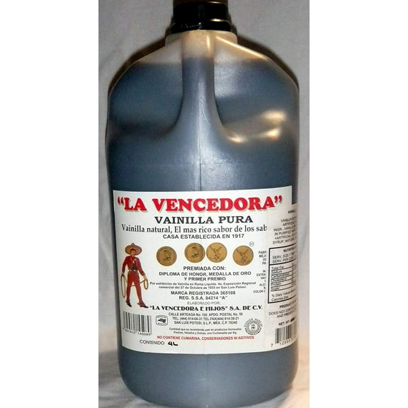 1 Gallon 4 Liters Pure Mexican Vanilla Vainilla Extract From Mexico (3 Pack)