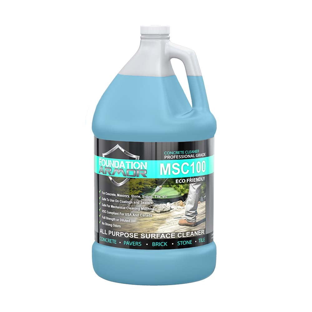 1 Gallon Armor MSC100 Gentle Concrete Cleaner, Brick Cleaner, Paver