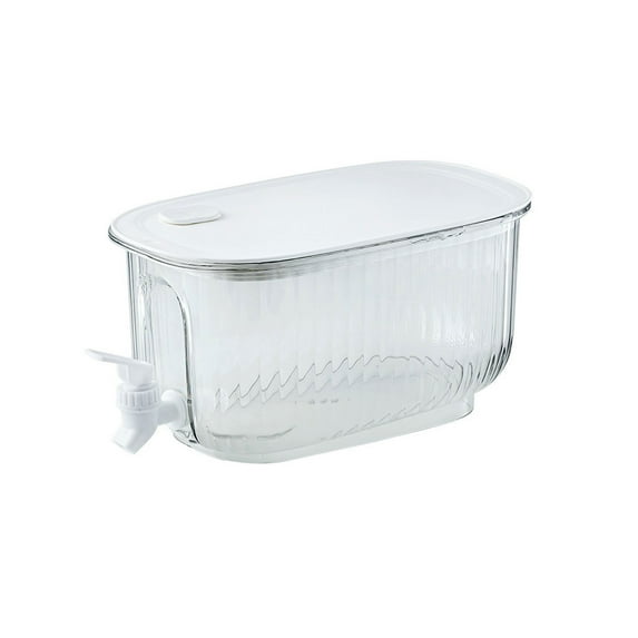 1 Gallon Drink Dispenser for Fridge, Cold Kettle With Faucet Filter In Refrigerator, Storage For Fruit Juice Dispenser With Ice Grids And Spigot Fruit Teapot Lemonade Bucket Clearance