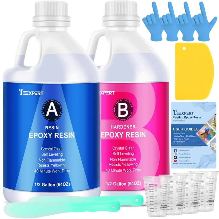 Epoxy Resin Kit Crystal Clear Epoxy Resin Kit & Hardener for DIY