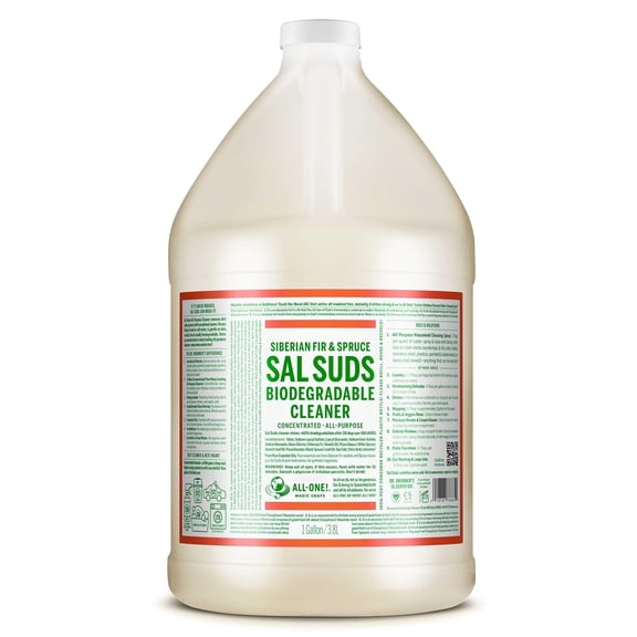 1 Gallon Fir & Spruce Scent Sal Suds Biodegradable All-Purpose Cleaner, Multipurpose Household Pine Soap for Floor Mopping, Dish Degreasing and Laundry Cleaning