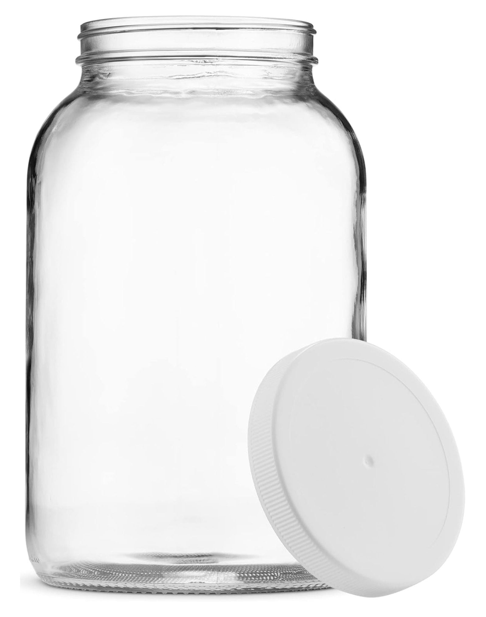 1Gallon Glass Jar Wide Mouth with Airtight Plastic Lid USDA Approved