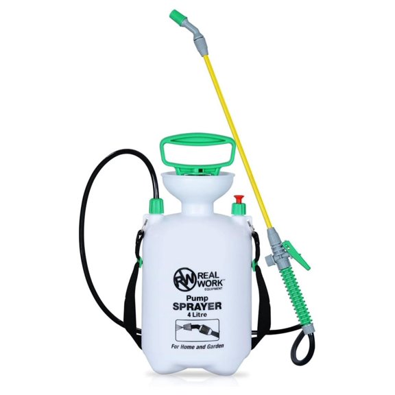 1-Gallon Handheld Sprayer with Easy-Carry Shoulder Strap for Lawn, Garden, Yard, in Translucent White by