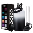 thumbnail image 1 of 1 Gallon Insulated Water Jug - Keep Cold-48H & Hot-24H, Gallon Water Bottle with Straw & Spout Lid, Paracord Handle, Leakproof Reusable Canteen for Hiking Camping, 1 of 9