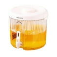 thumbnail image 1 of 1 Gallon Large Capacity Cold Water Removable Infuser Tea Jar for Outside Beverage Dispenser Airtight and Leakproof Commercial Drink Dispenser for Parties for Lemonade, Juice, Sangria, Iced Tea, 1 of 5