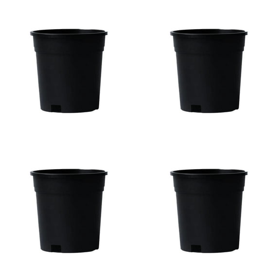 1 Gallon Nursery Pots , Heavy Duty Containers with Drainage Holes for Indoor/Outdoor Plants, Vegetables, Seedlings - Flexible Durable Planting Pots for Soil Growing & Hydroponics