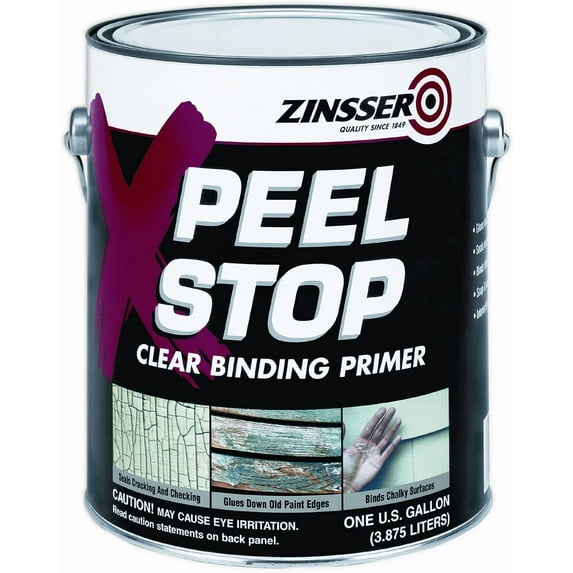 Zinsser Peel Stop Clear Binding Primer - Quick Drying Latex - Set of 4, 1 Gal