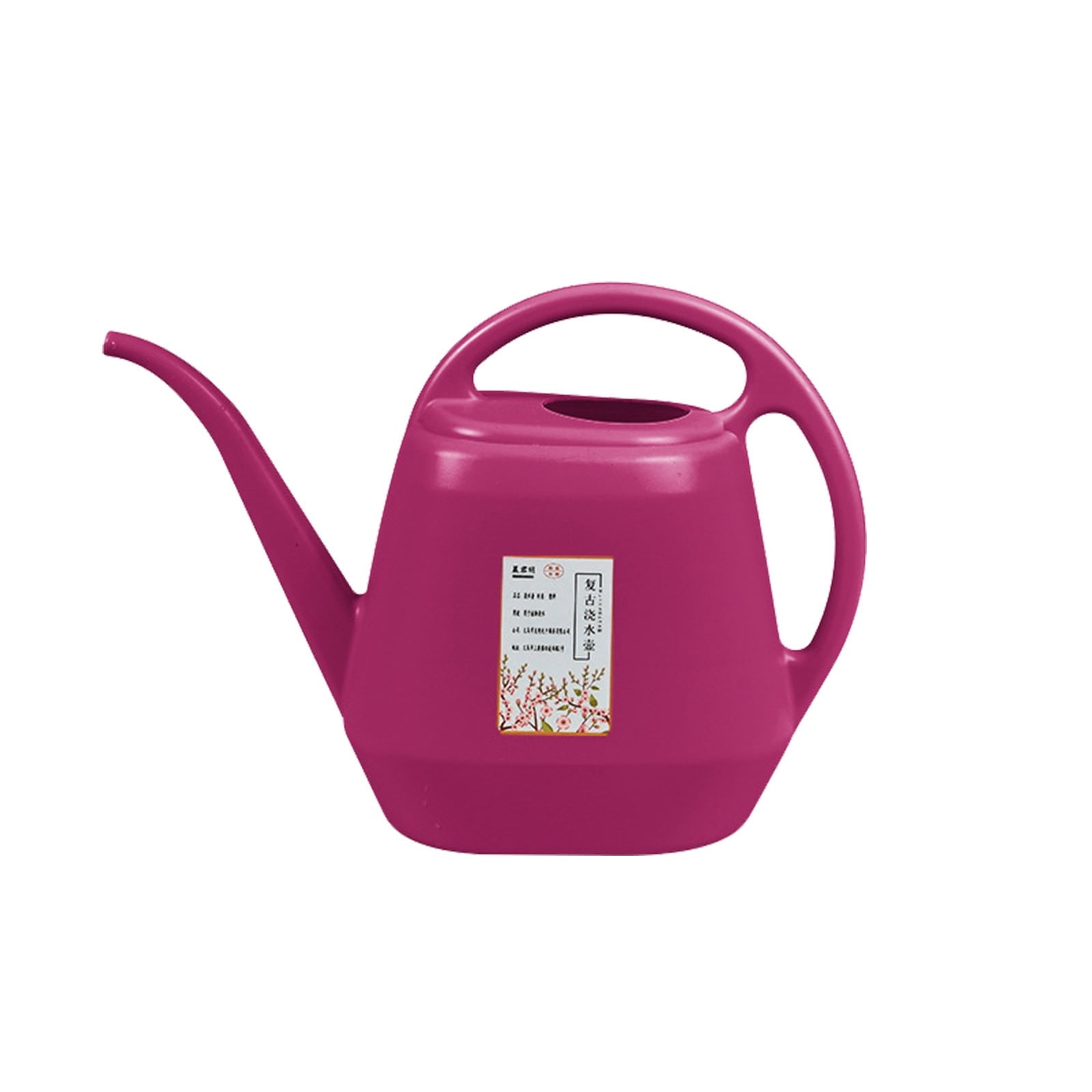 1 Gallon Plastic Watering Can with Handle and Long Spout，D