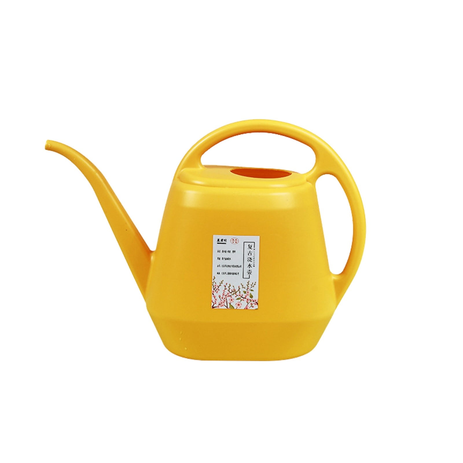 1 Gallon Plastic Watering Can with Handle and Long Spout，E