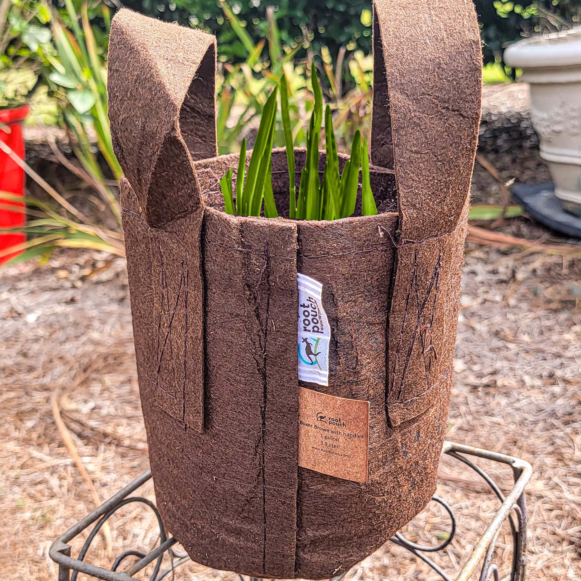 1Gallon Root Pouch Grow Bags USA Made 5 pack Made from Recycled