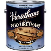 Varathane 1 Gallon Satin Interior Water-Based Diamond Polyurethane Finish 20023 [Set of 2]   Exterior Wood Surfaces, UV-Resistant Formula