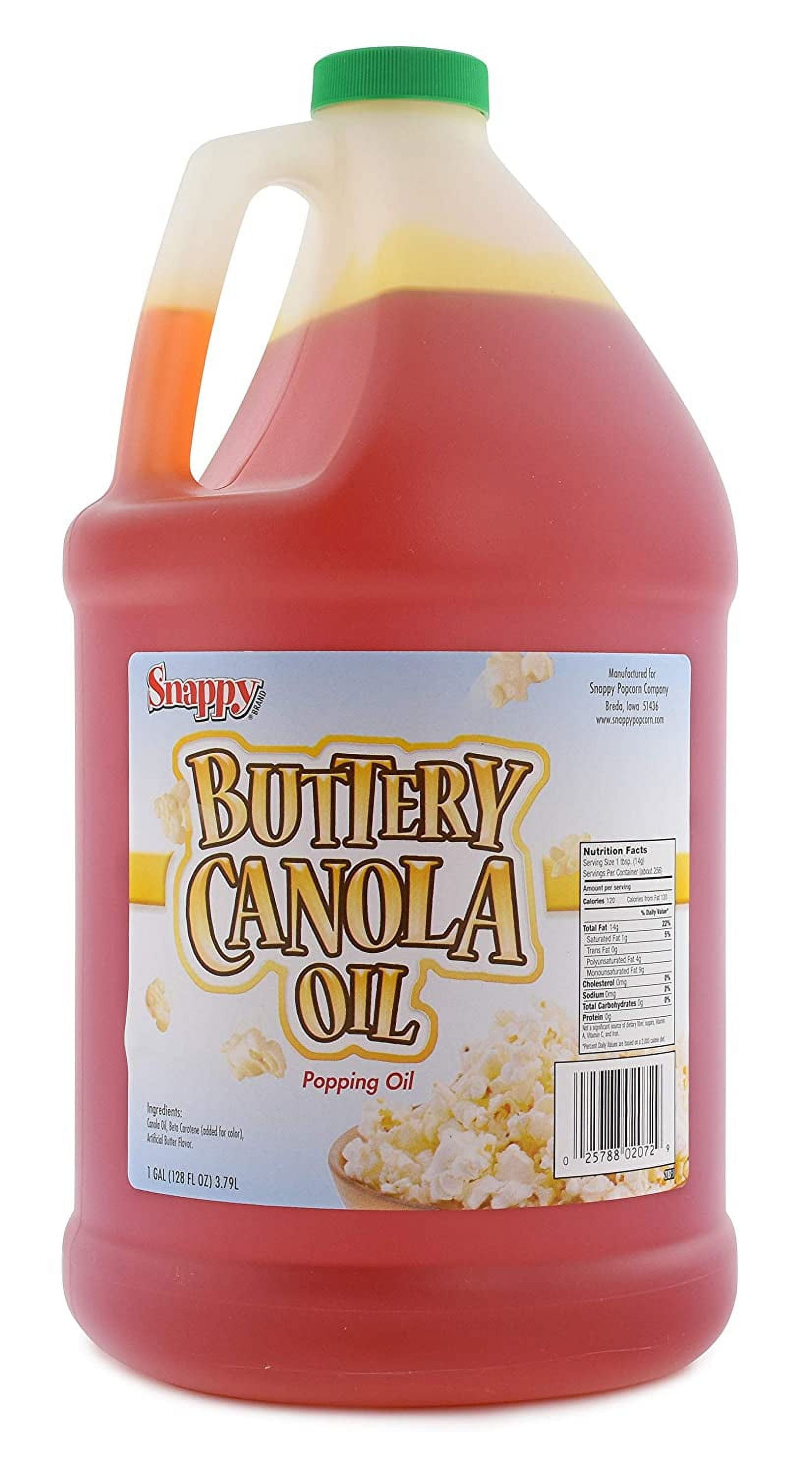 1 Gallon Snappy Buttery Canola Oil, 9 Pound