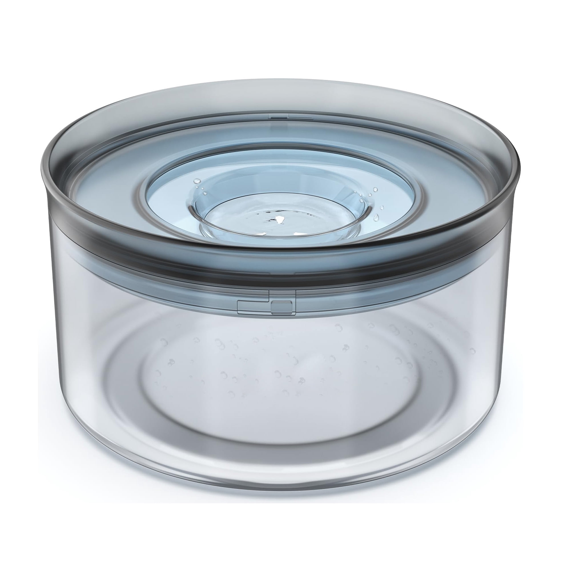 1 Gallon No Spill Dog Water Bowl, Slow Drinking Water Bowl with Floating Disk and Non-Slip Mat, Spill Proof Pet Bowl for Messy Drinkers and Large Dogs, Preents Paws Digging and Water Splashing, Gray