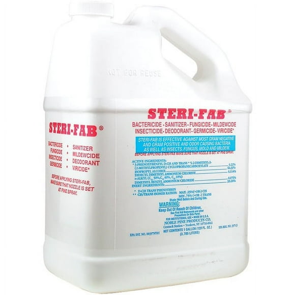 1 Gallon Steri-fab Bed Bug Control Plus Bactericide Sanitizer Fungicide Mildewcide Etc.