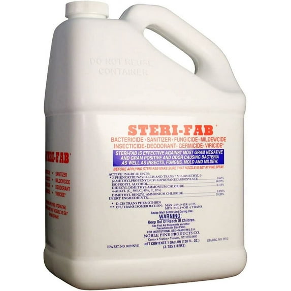Steri-fab All-In-One Disinfectant & Insecticide Spray – Kills Bed Bugs, Fleas, Mites, Roaches, Viruses, Fungi, & Odors – Quick-Drying, Non-Residual, 1 Gallon Jug
