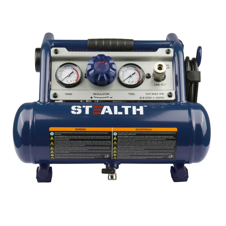 1 Gallon Ultra Quiet Oil Free Electric Air Compressor with 125 PSI