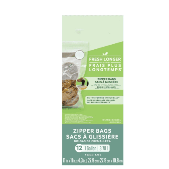 1-Gallon Vacuum Zipper Bags