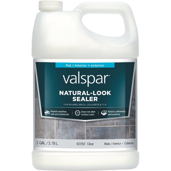 1 Gallon Valspar 82092 Clear Concrete & Masonry Protective Sealer Natural Look