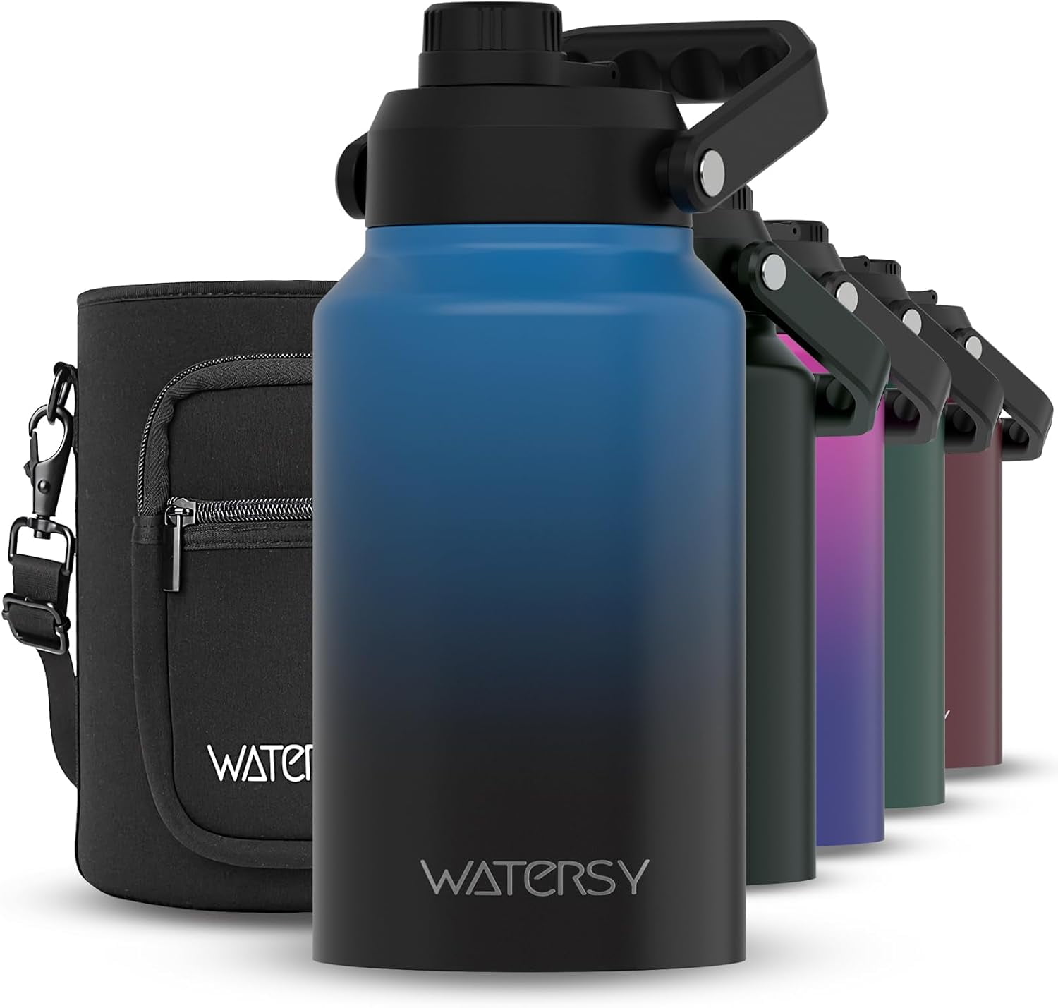 1 Gallon Water Bottle Insulated(Cold for 48 Hrs),BPA Free&Leak Proof