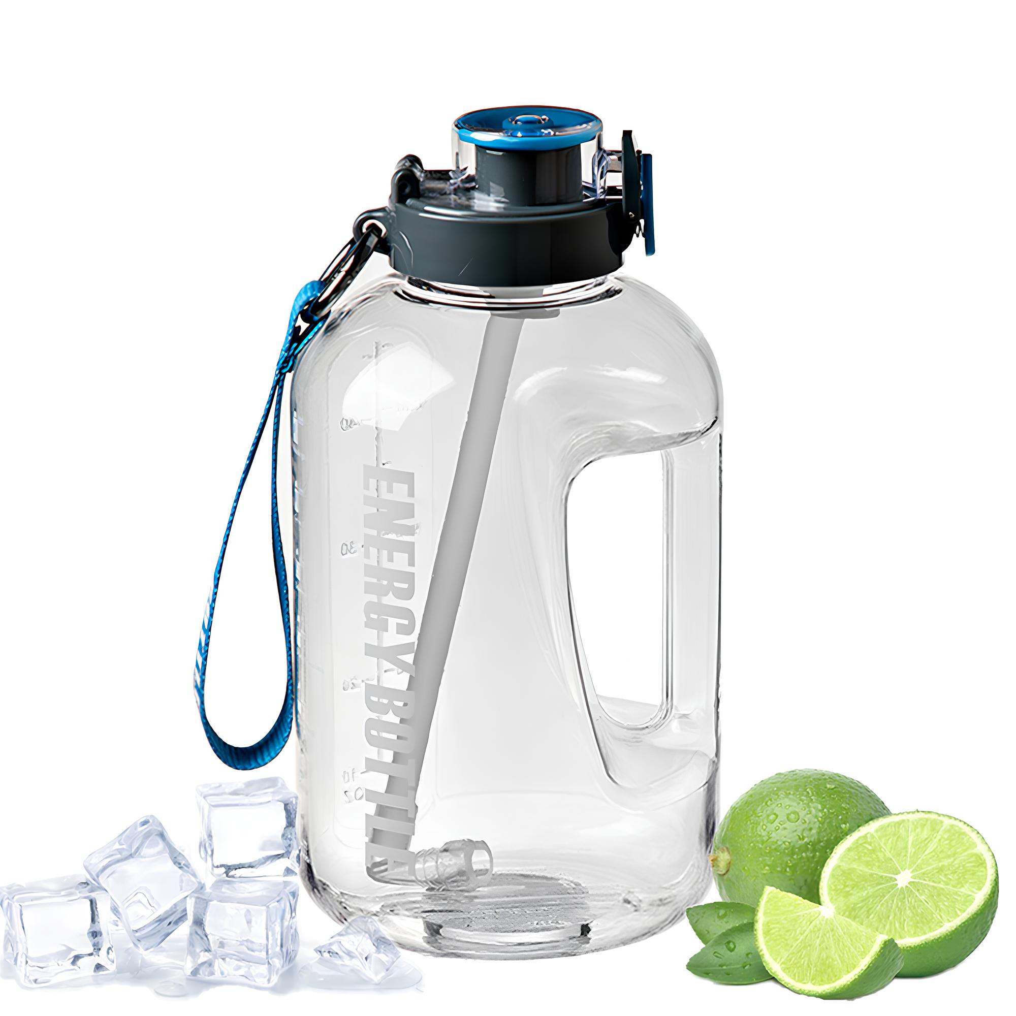 1 Gallon Water Bottles, 128 oz Motivational Time Marked Water Bottle