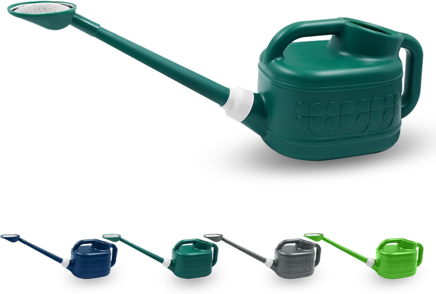 1 Gallon Watering Can, Garden Watering Can Outdoor, Plant Water Can with Removable Long Spout and Stainless Steel Sprinkler Head, Plastic Indoor Watering Cans for Gardening Flower Plants