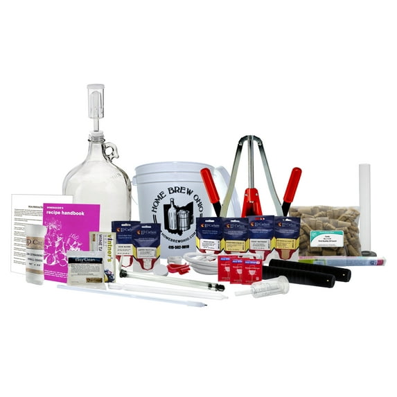 1 Gallon Wine From Fruit Complete 30pc Kit - Only Fruit & Bottles Required