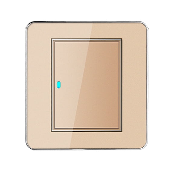 1 Gang 1 Way Random Click On / Off Wall Light Switch With LED Indicator Acrylic Crystal Panel ,Easy to Installation