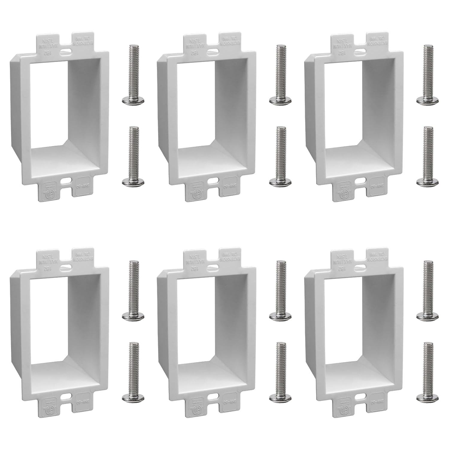1-Gang BE1 Non-Metallic Electrical Power Outlet Box Extender(ETL Listed ...