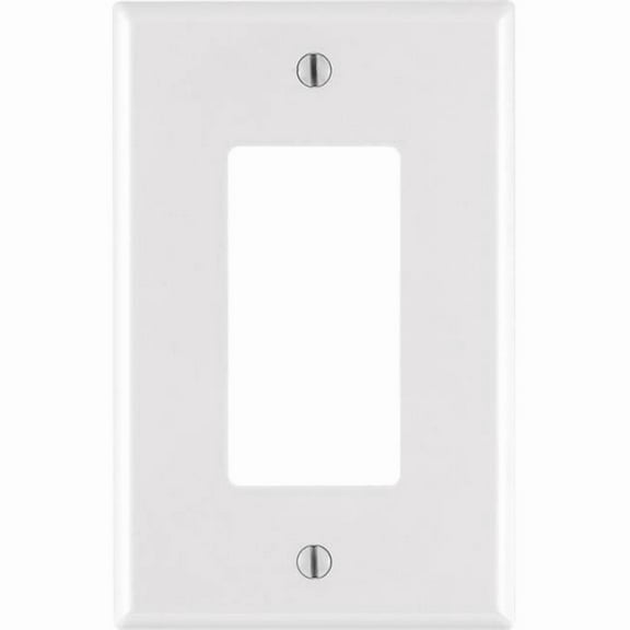 1 Gang GFCI Decor White Wallplate