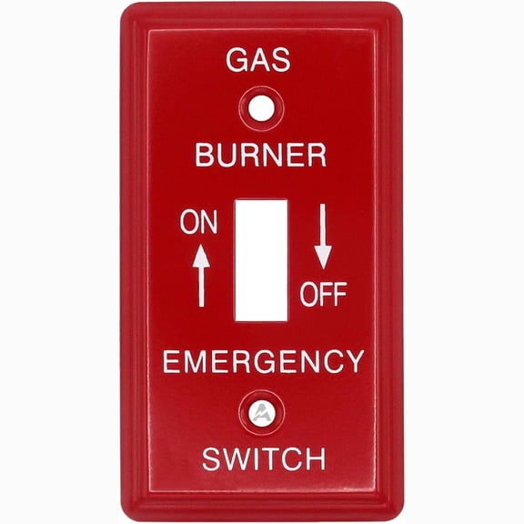 1-Gang Gas Burner/Emergency Switch Stainless Steel Utility/Handy Box Cover 4" x 2" Metal Electrical Utility Cover & Handy Box Plate, Heavy-Duty, Corrosion-Resistant, Includes Screws, Made in USA