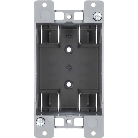 1-Gang PVC Old Work Electrical Outlet Box (1-pack) | 14 cu. in. Plastic Junction Box for Switches, GFCI, or Duplex Receptacle Outlet | Old Work Electrical Box for Home Improvement